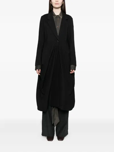 Uma Wang Cider Coat In Black
