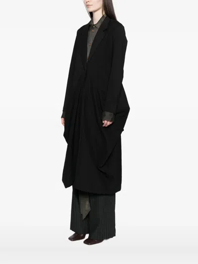 Uma Wang Cider Coat In Black