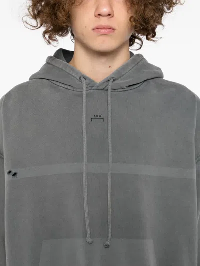A-cold-wall* Laser-fade Hoodie In Gray