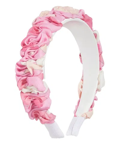 Pucci Junior Ruffled Headband In Pink