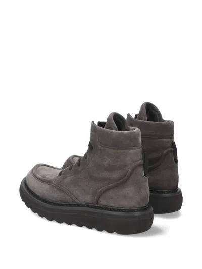 Premiata Lace-up Platform Boots In Gray