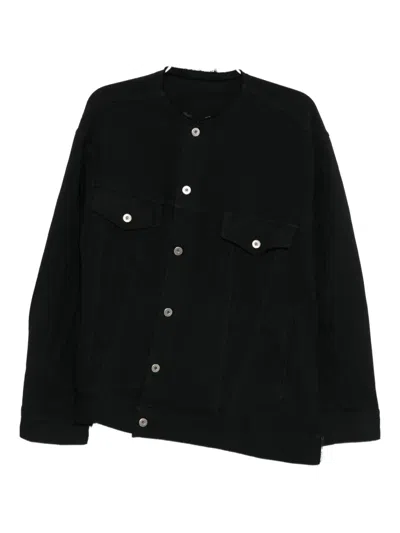 Black Comme Des Garçons Crew-neck Jacket In Black