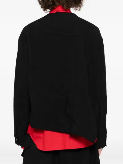Black Comme Des Garçons Crew-neck Jacket In Black