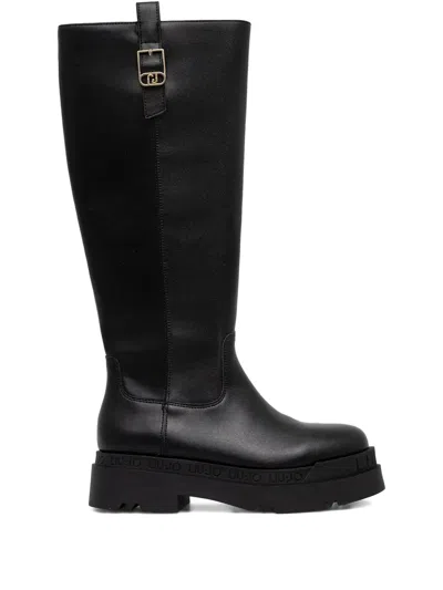 Liu •jo Leather Boots In Black