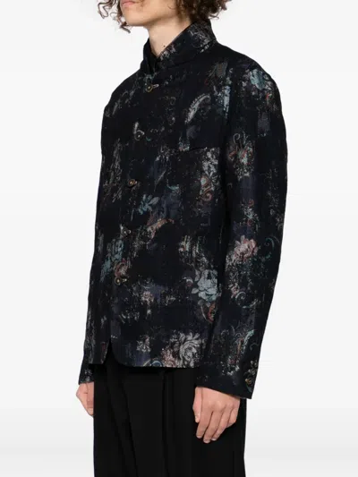 Forme D'expression Graphic-print Jacket In Black