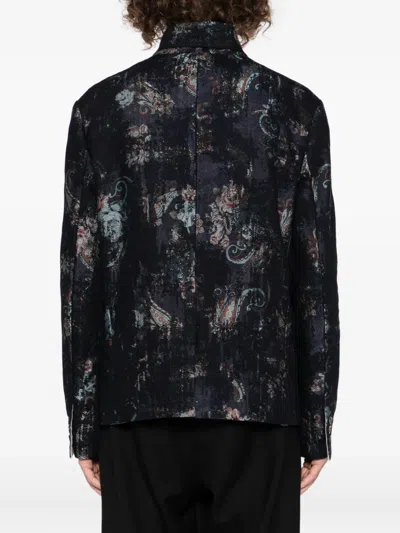 Forme D'expression Graphic-print Jacket In Black