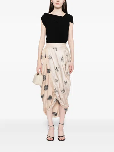 Uma Wang Menagere Skirt In Neutral