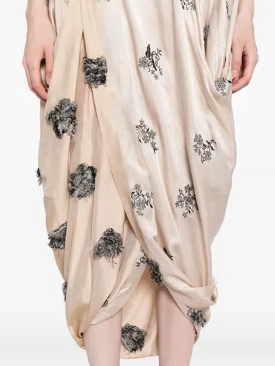 Uma Wang Menagere Skirt In Neutral