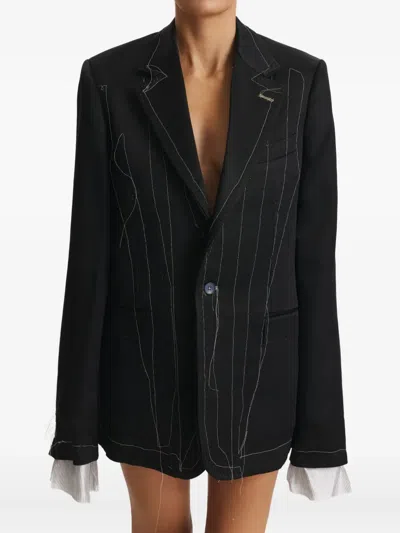 AVVA 对比缝线西装夹克