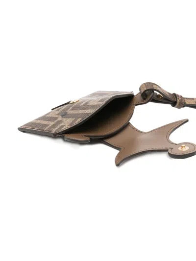 Fendi Monogram Animal Leather Wallet In Multi