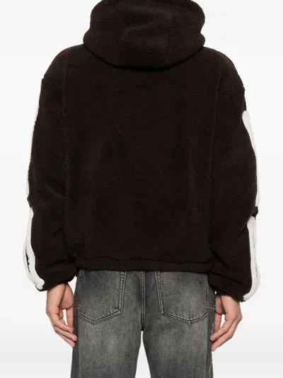 Amiri Zip-up Hoodie In Black