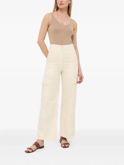 Patrizia Pepe Cargo-pocket Pants In Neutral