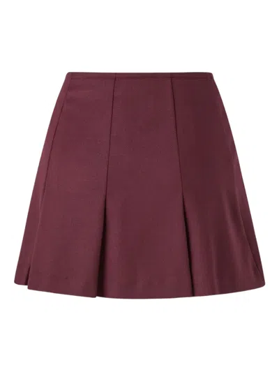 Pinko Christina Mini Skirt In Red