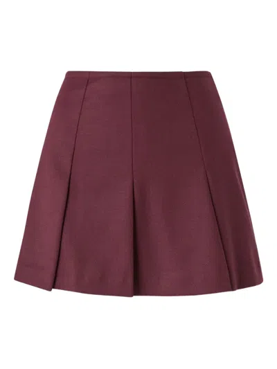 Pinko Christina Mini Skirt In Red