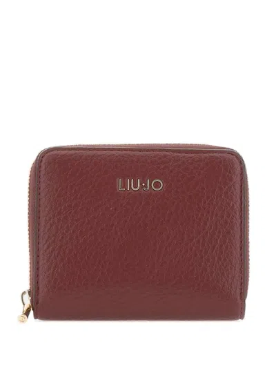 Liu •jo Caliwen Grained Wallet In Burgundy