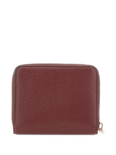 Liu •jo Caliwen Grained Wallet In Burgundy