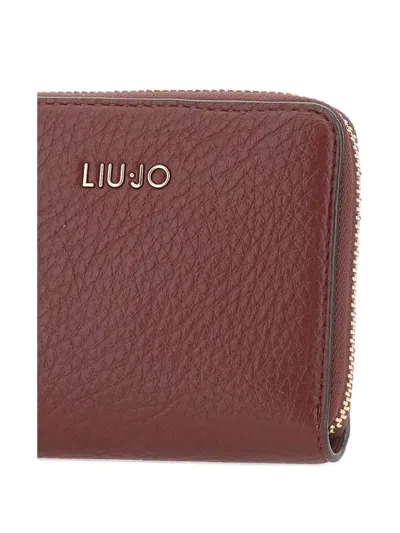 Liu •jo Caliwen Grained Wallet In Burgundy
