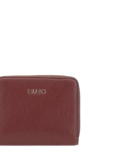 Liu •jo Caliwen Grained Wallet In Burgundy