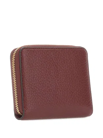 Liu •jo Caliwen Grained Wallet In Burgundy