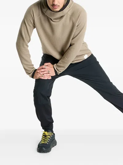 Craft Grid Long-sleeve Hoodie In Neutral