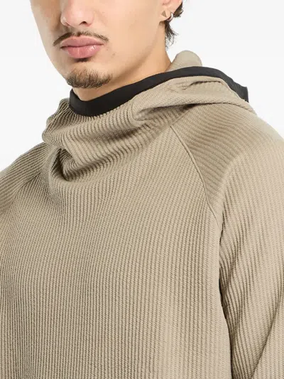 Craft Grid Long-sleeve Hoodie In Neutral