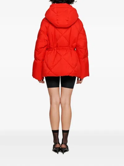 Oof Wear Hooded Quilted Parka In Red