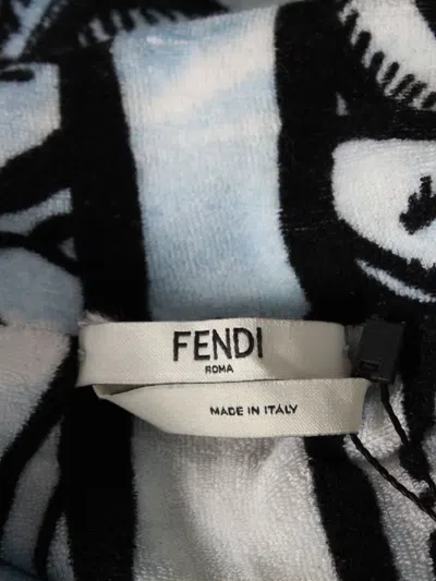 Pre-owned Fendi X Joshua Vides Edition Printed Mini Dress In Blue