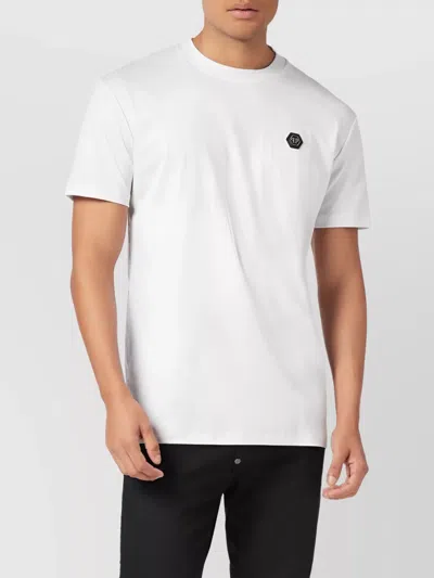 Philipp Plein Lightweight Short Sleeve Crew Neck T-shirt In White