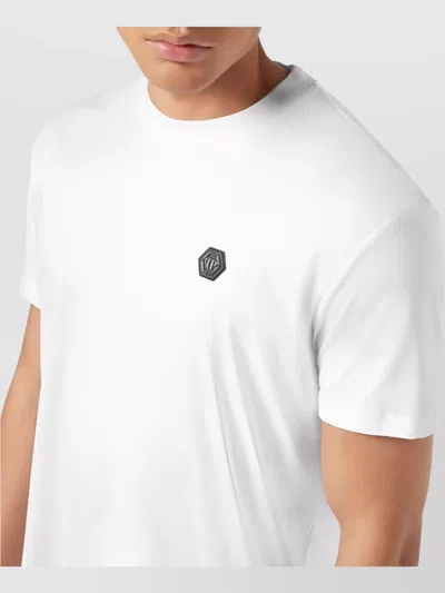 Philipp Plein Lightweight Short Sleeve Crew Neck T-shirt In White