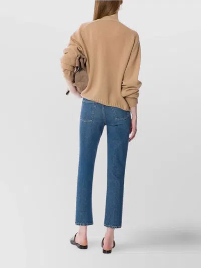 Alberta Ferretti V-neck Long Sleeve Knitwear Embroidered Detail In Pink