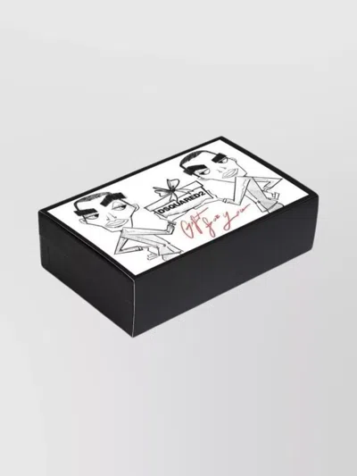 Dsquared2 Set Aus Gerippter Beanie Und Schal In Black