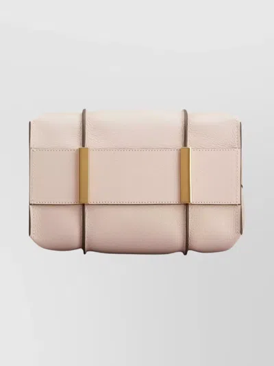 Tod's Mini Leather Shopping Bag With Detachable Strap In Neutral