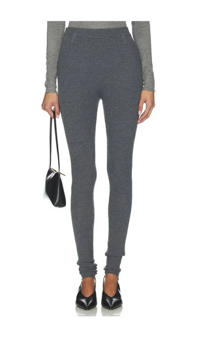 Herskind Carlos Knit Leggings In Gray