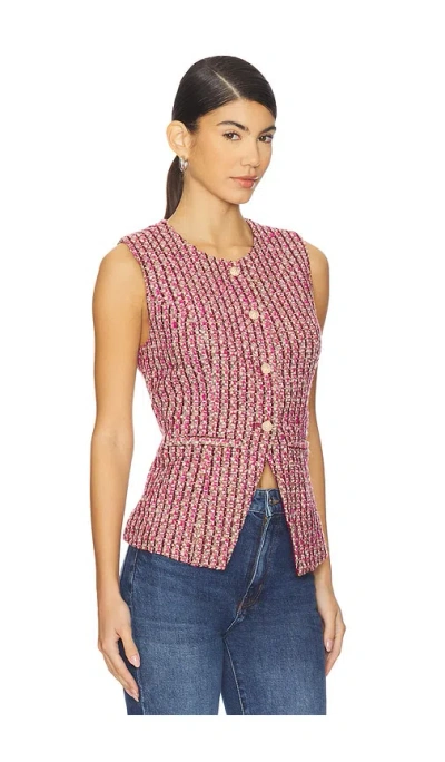 Heartloom Chase Vest In Berry In Purple