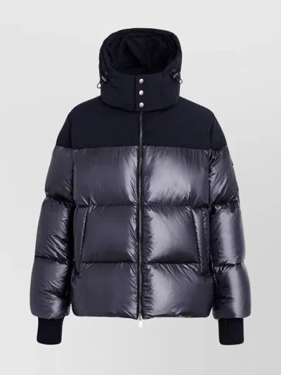 Tatras Hooded Quilted Coat Side Pockets In Blue