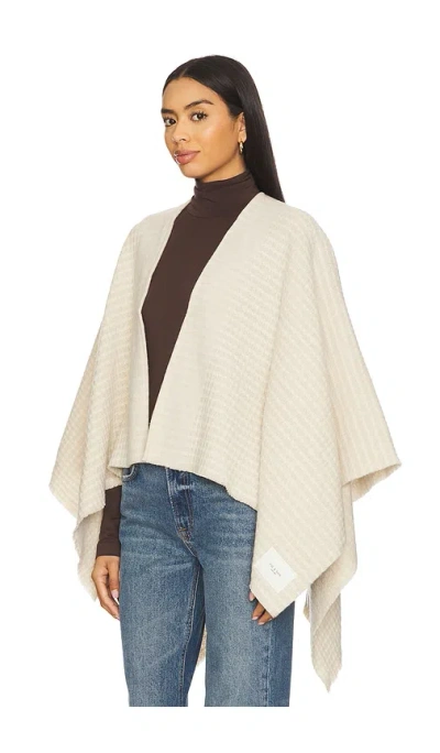 Rag & Bone Joni Waffle Poncho In Neutral