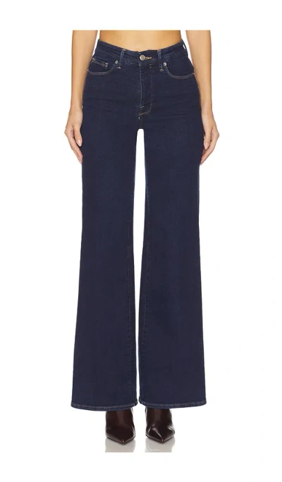 Good American Good Waist High Waist Wide Leg Palazzo Jeans In Blue