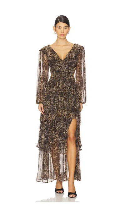 Astr Anora Dress In Animal Print