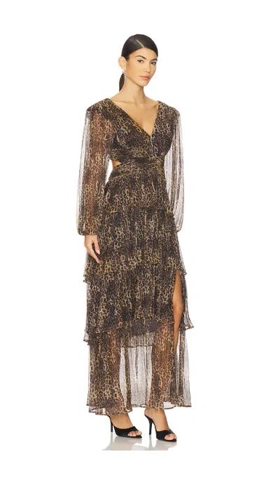 Astr Anora Dress In Animal Print