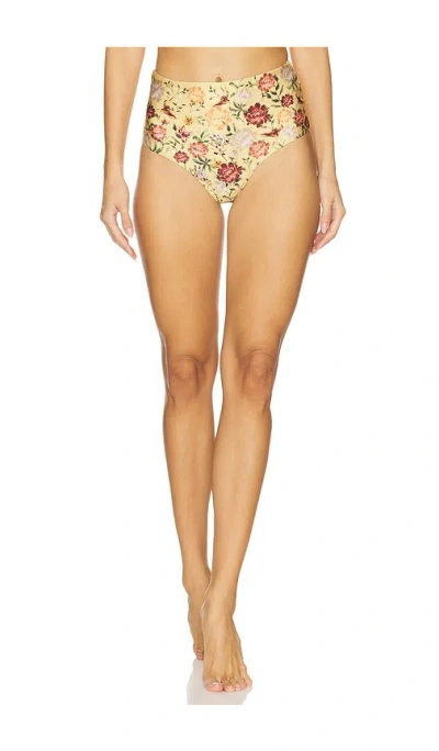 Agua By Agua Bendita Magenta Paramo High-waist Bikini Bottom In Multi