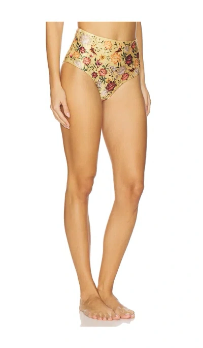 Agua By Agua Bendita Magenta Paramo High-waist Bikini Bottom In Multi