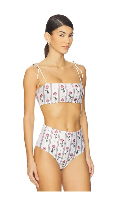 Agua By Agua Bendita Primavera Quebrada Bikini Top In Multi