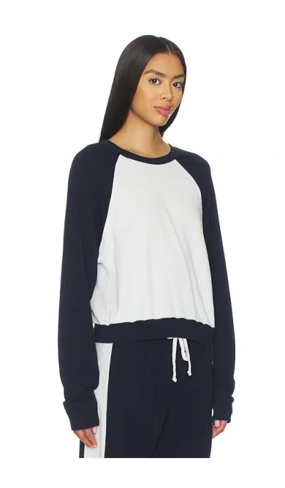 Michael Lauren Siri Colorblock Raglan Pullover Top In Multi