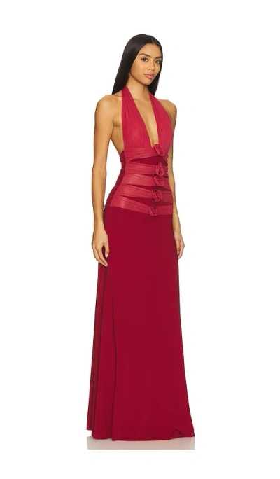 Maygel Coronel Villadiego Dress In Red