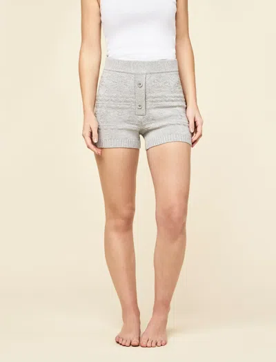 Papinelle Fair Isle Sleepshorts In Gray