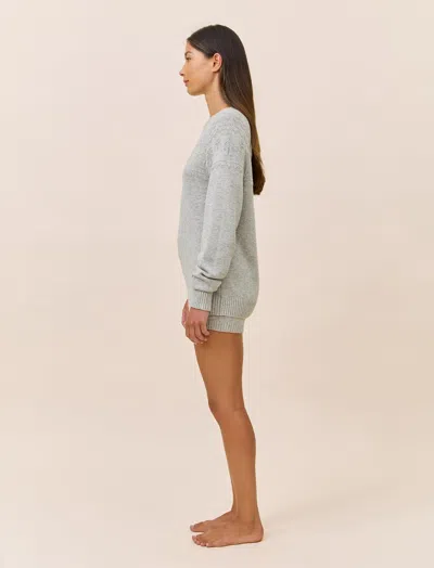 Papinelle Fairisle Long Sleeve Knit Jumper In Gray