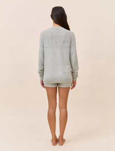 Papinelle Fairisle Long Sleeve Knit Jumper In Gray