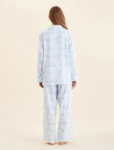Papinelle Snowball Cosy Cotton Blend Pajamas In Blue