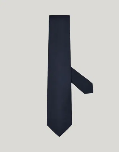 Canali Blue Silk Jacquard Tie In Blue