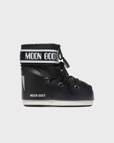 Moon Boot Black Icon Short Snow Boots In Black